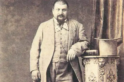 arafed man in a suit and tie standing next to a pot